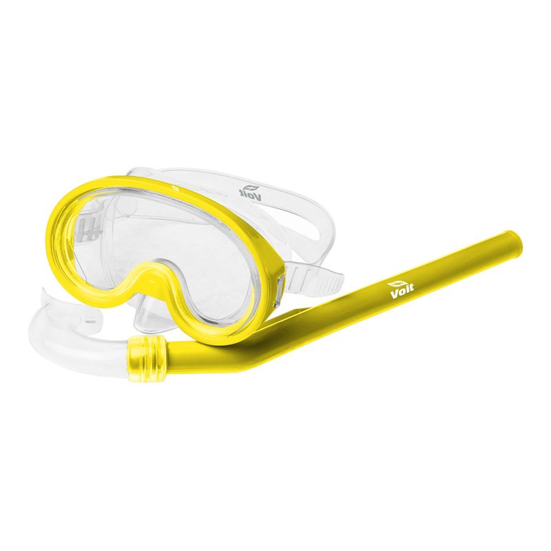 Set-Acuatico-Junior-Visor---Snorkel-I-Amarillo