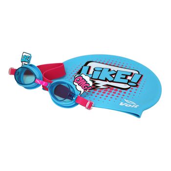 Set de Natación Kids Gorra + Goggles Eyes Rosa