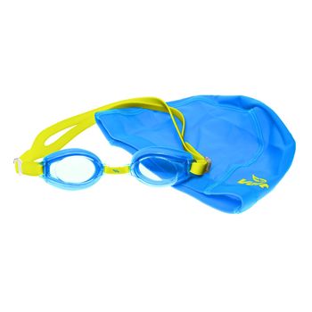 Set de Natación Junior Gorra + Goggle Summer Pack I Azul