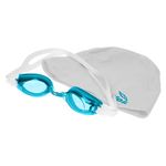 Set-de-Natacion-Junior-Gorra---Goggle-Summer-Pack-III-Blanco