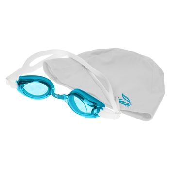 Set de Natación Junior Gorra + Goggle Summer Pack III Blanco