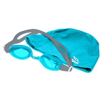 Set de Natación Junior Gorra + Goggle Summer Pack III Azul