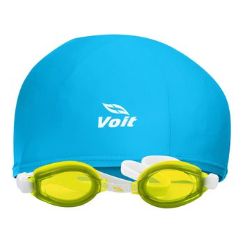 Set de Natación Junior Gorra + Goggle Summer Pack IV Amarillo