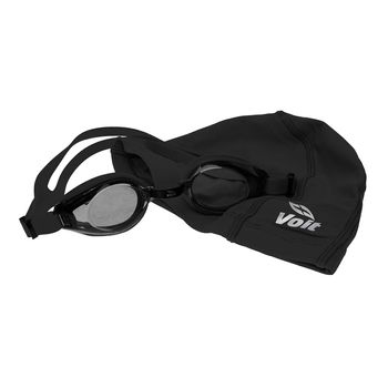 Set de Natación Adulto Gorra + Goggle Summer Pack Negro