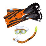 Set-Acuatico-Adulto-Aletas---Visor---Snorkel-Triton-I