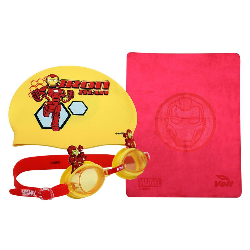 Set-de-Natacion-Kids-Goggle---Gorra---Toalla-Iron-Man