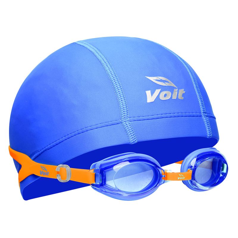 Set-de-Natacion-Junior-Gorra---Goggle-Summer-Pack-II-Azul