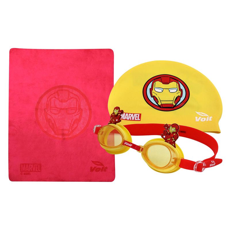 Set-de-Natacion-Kids-Goggle---Gorra---Toalla-Iron-Man