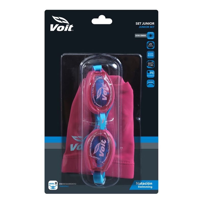 Set-de-Natacion-Junior-Gorra---Goggle-Summer-Pack-I-Rosa