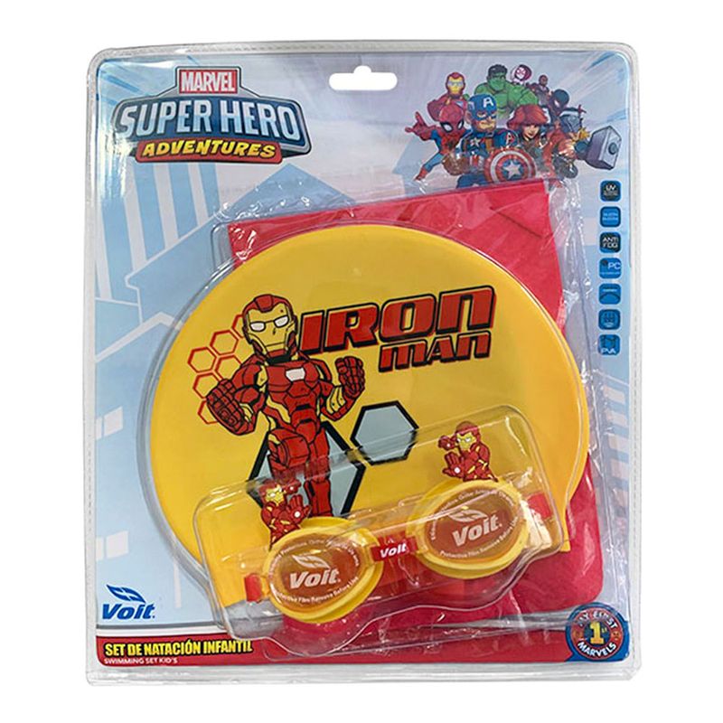Set-de-Natacion-Kids-Goggle---Gorra---Toalla-Iron-Man