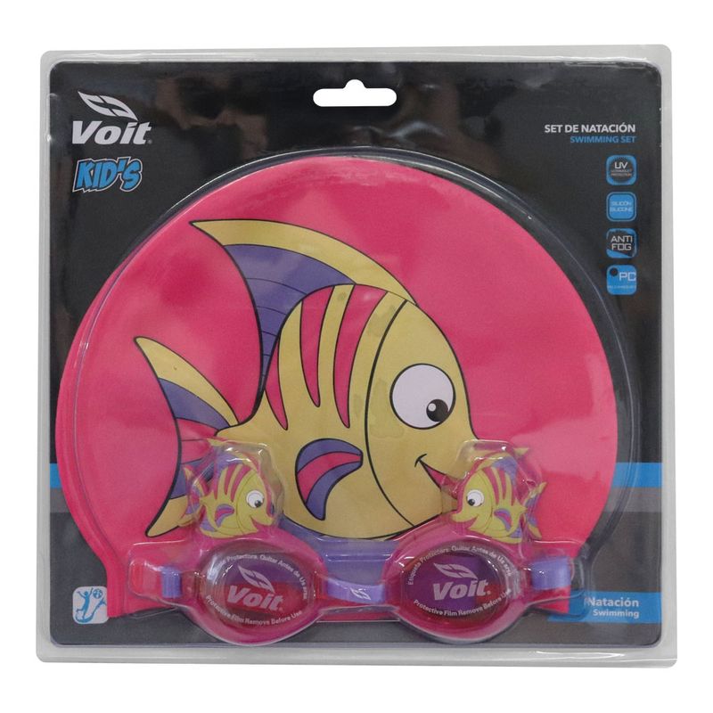 set-de-natacion-kids-gorra-goggles-aquatic-rosa