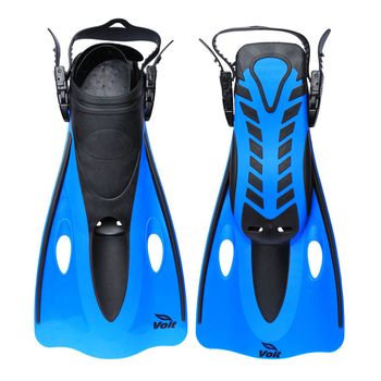 Aletas de Natación Ajustables para Adulto Talla G-EXG Azul