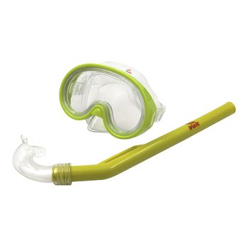 Set Acuático Kids Visor + Snorkel Amarillo