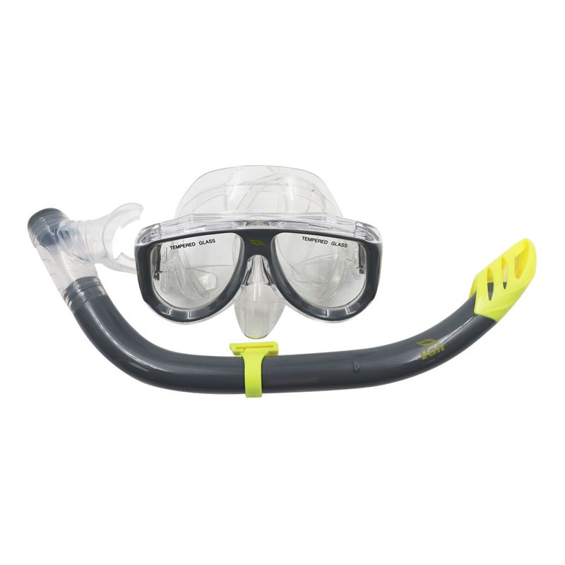 set-acuatico-senior-visor-snorkel-gris