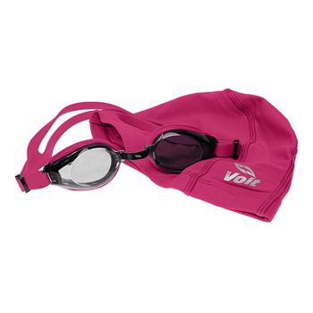 Set de Natación Adulto Gorra + Goggle Summer Pack Rosa