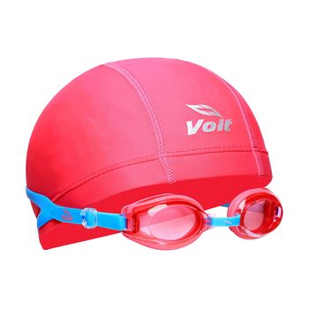 Set de Natación Junior Gorra + Goggle Summer Pack V Rosa/Azul