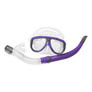 Set Acuatico Adulto Visor + Snorkel Morado II