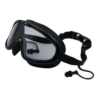 Mascara de Natación Adulto con tapones de oido Whale Negro