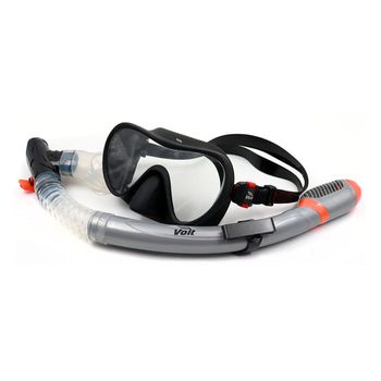 Set Acuatico PRO Adulto Visor + Snorkel Negro