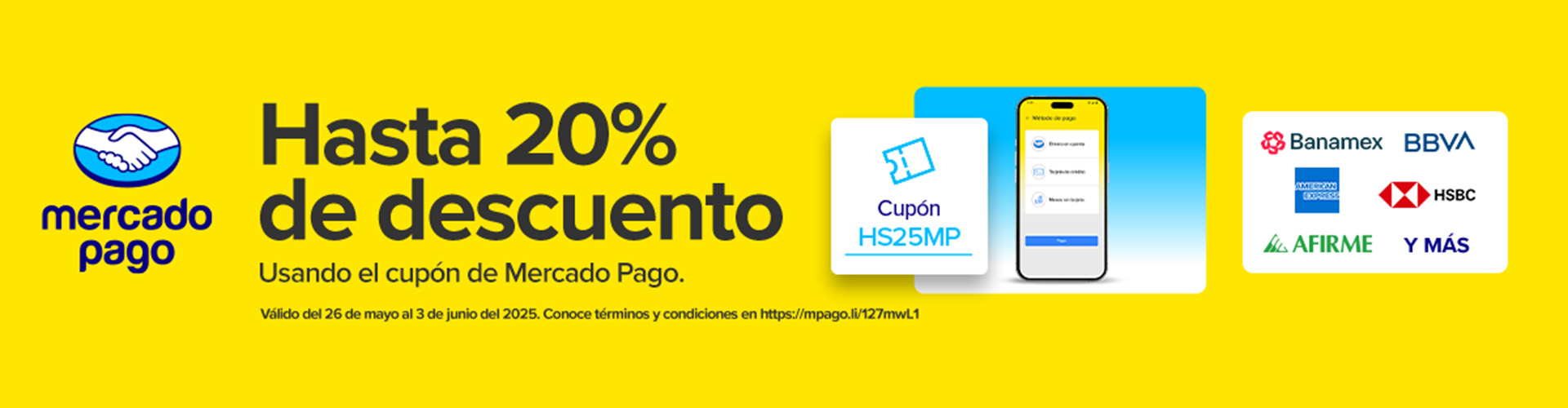 Descuentos con mercado Pago